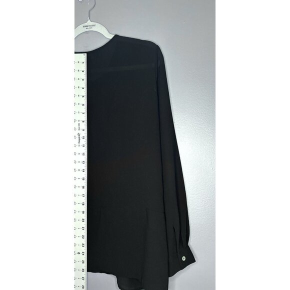 Eloquii Gorgeous Semi Sheer Top Women’s 14 Mother Of Pearl Buttons Lagenlook - Picture 10 of 11